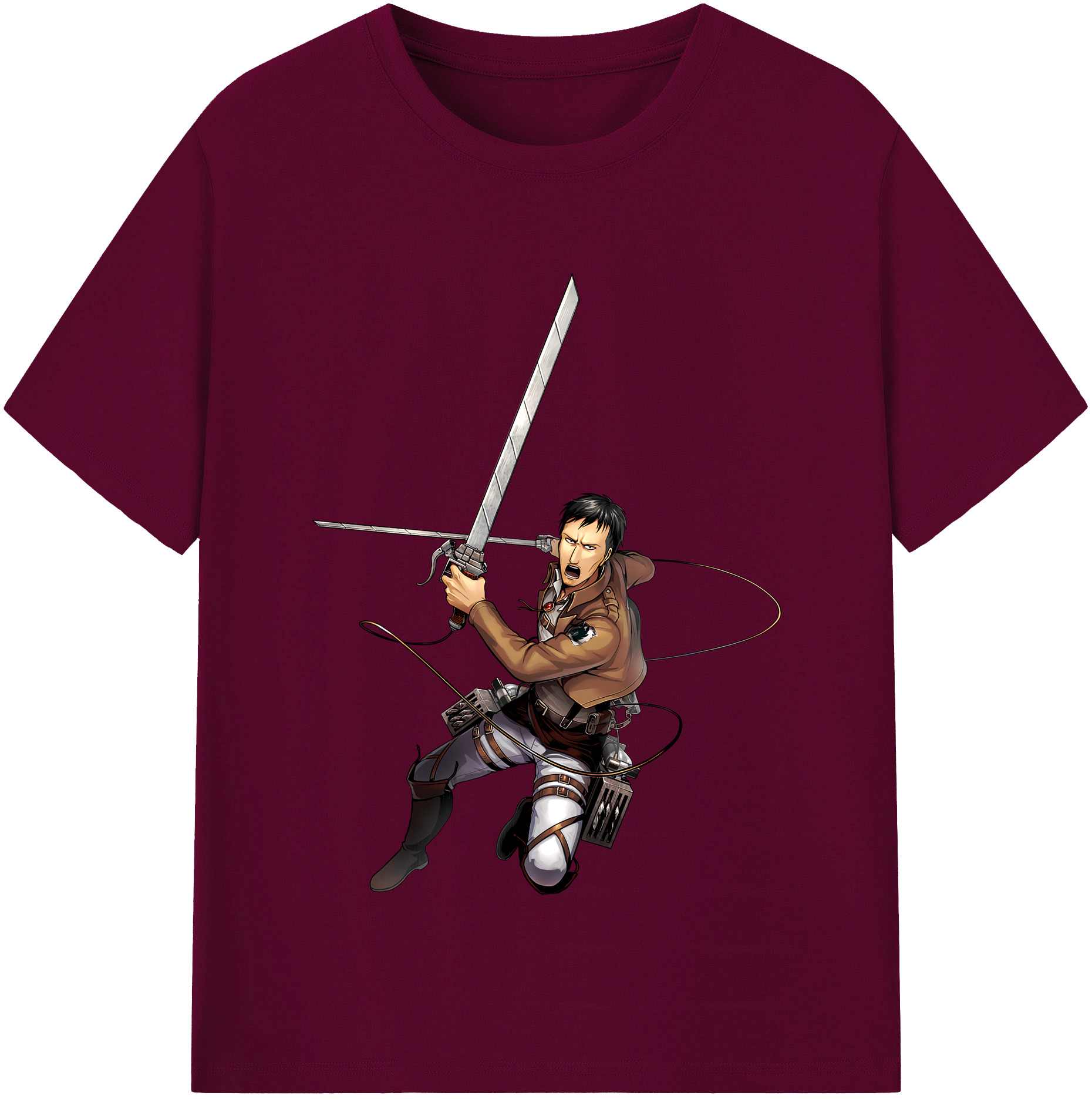 （画像用） 進撃の巨人 Attack on Titan レディースカジュアルプリントTシャツ（綿100％）